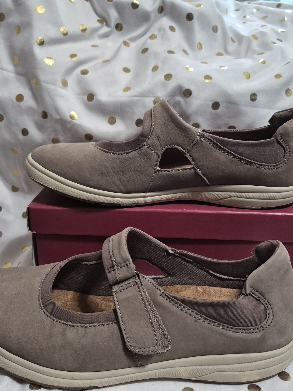 Origins Taupe Mary Jane Casual Flats